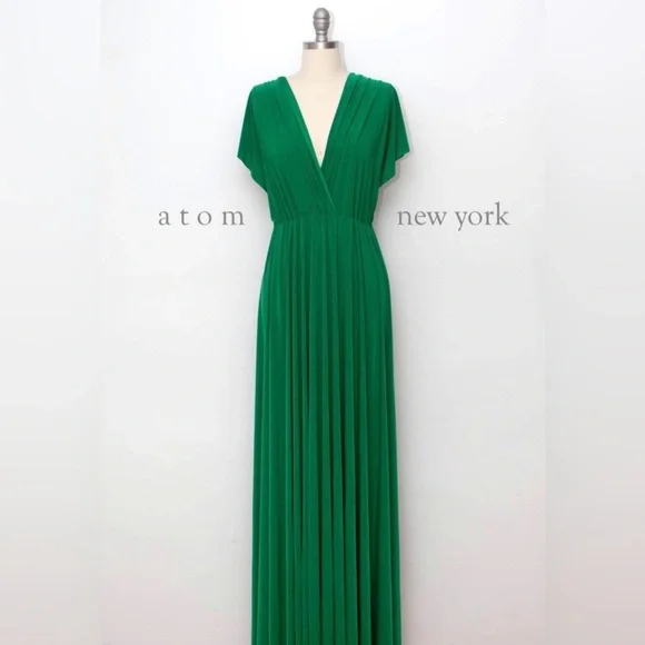 emerald green infinity dress Made in USA Emerald green Infinity Dress Bridesmaid Convertible Dress
